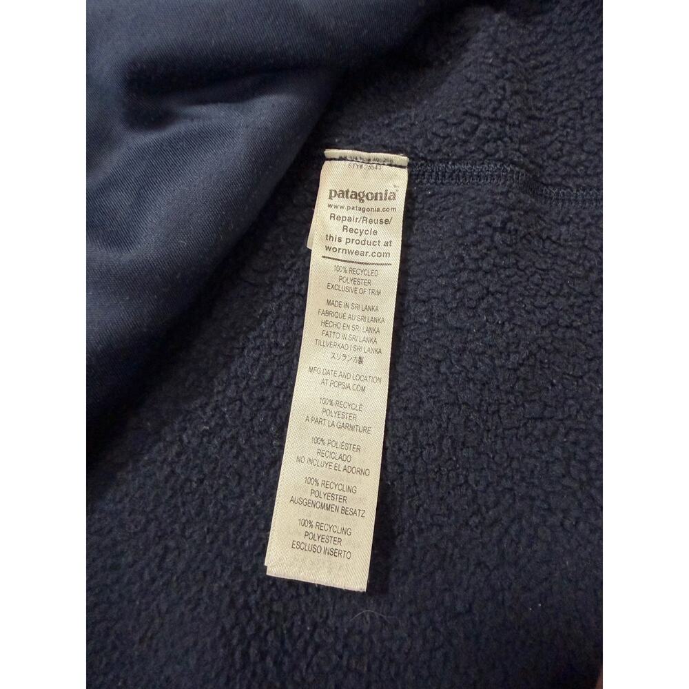 Patagonia Better Sweater Fleece Jacket Navy Blue Heather Size XL Womens LOGO - Picture 6 of 11